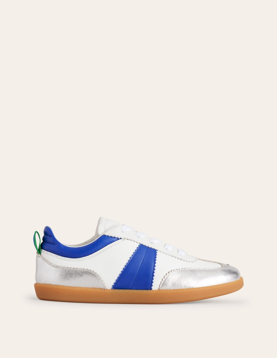 Ladies Silver Trainers - Boden GOOFASH