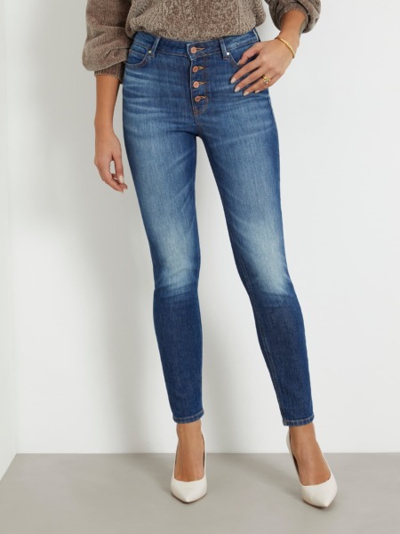 Ladies Skinny Jeans in Blue from Guess GOOFASH