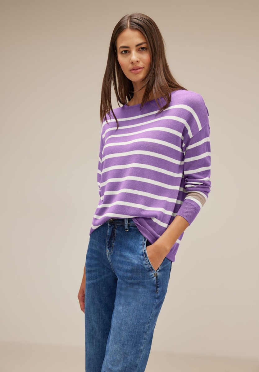Ladies Sweater Purple - Street One GOOFASH