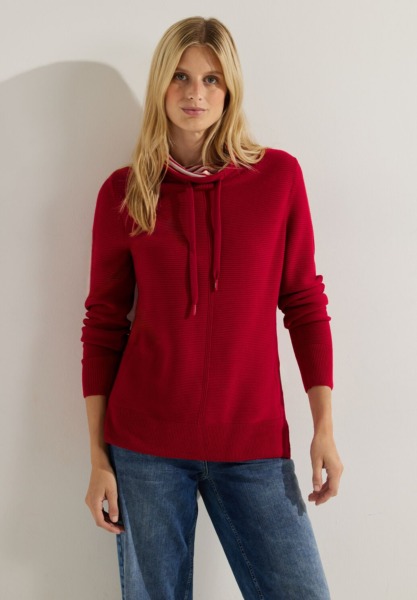 Ladies Sweater in Red Cecil GOOFASH