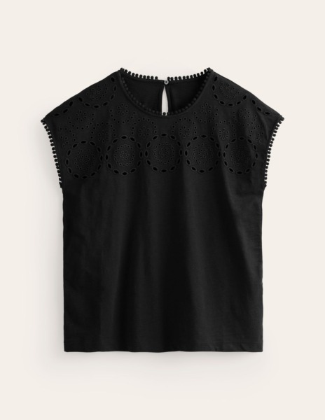 Ladies T-Shirt - Black - Boden GOOFASH
