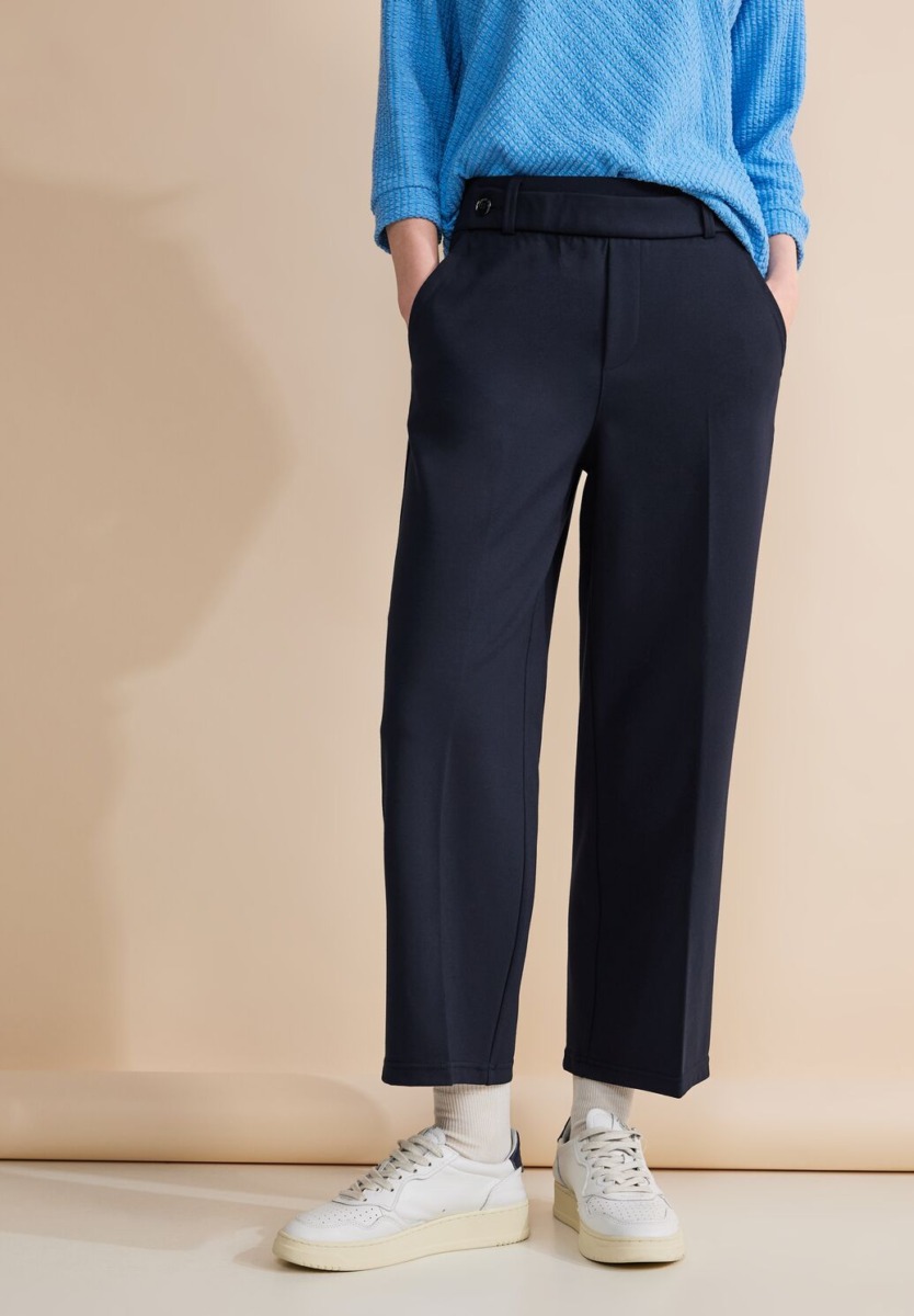 Ladies Trousers Blue at Street One GOOFASH