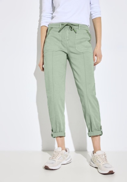 Ladies Trousers in Green Cecil GOOFASH
