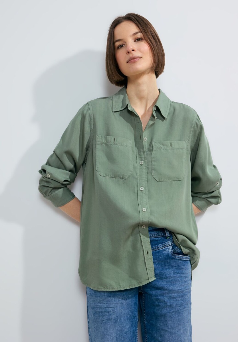 Lady Blouse Green by Cecil GOOFASH