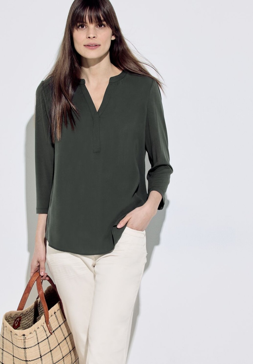 Lady Blouse in Green Cecil GOOFASH