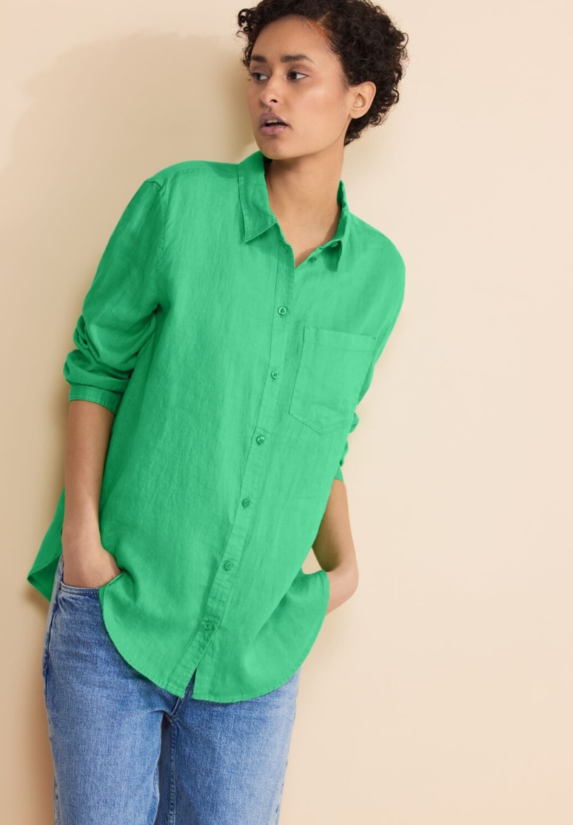 Lady Blouse in Green by Street One GOOFASH