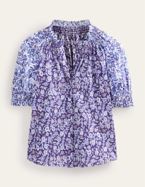 Lady Blue Top at Boden GOOFASH
