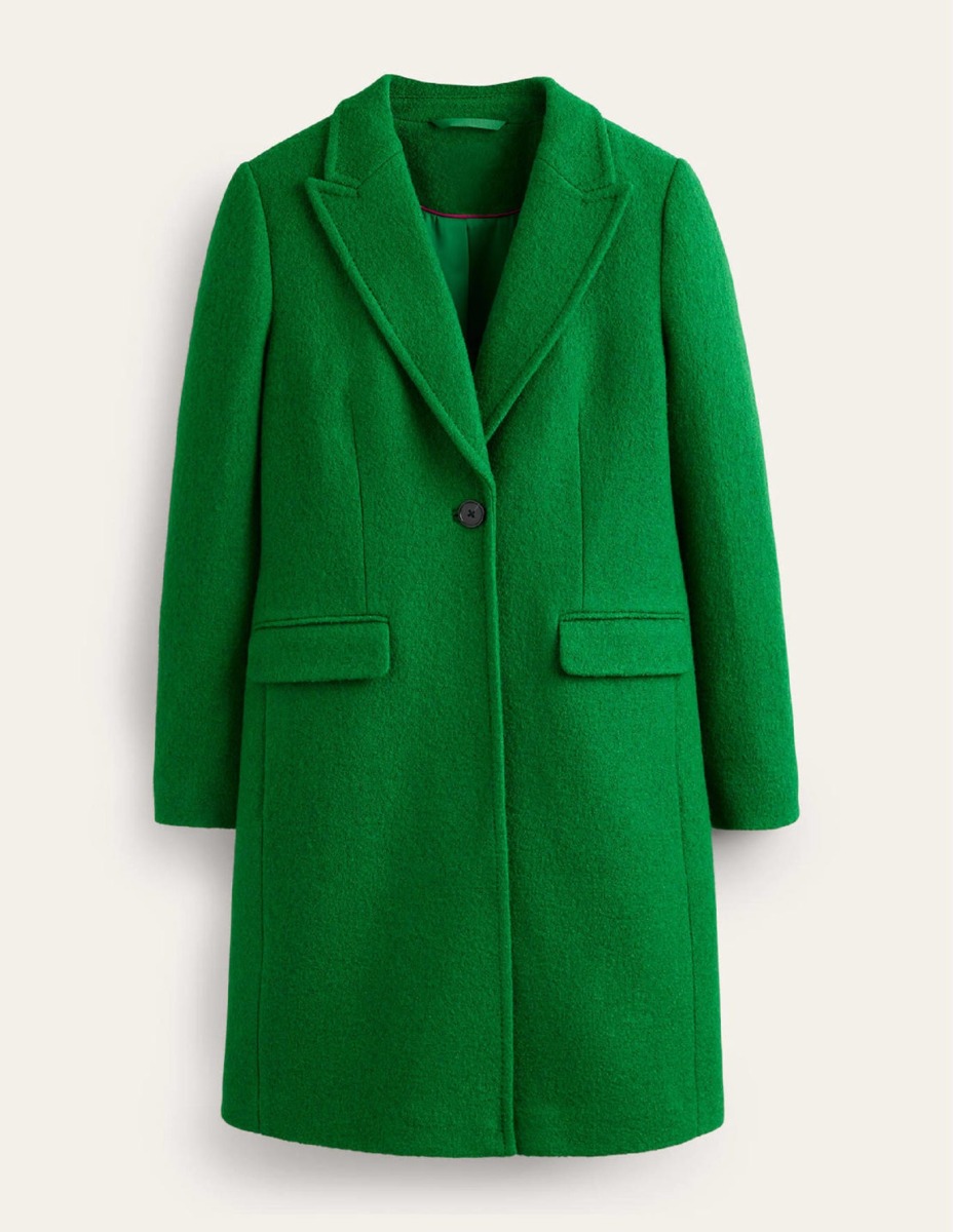 Lady Green Coat by Boden GOOFASH