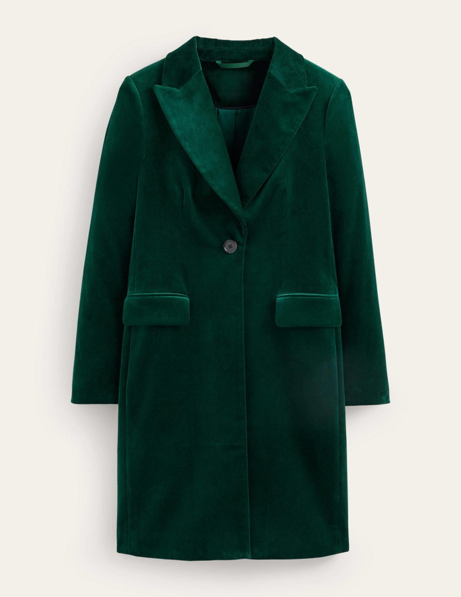 Lady Green Coat from Boden GOOFASH