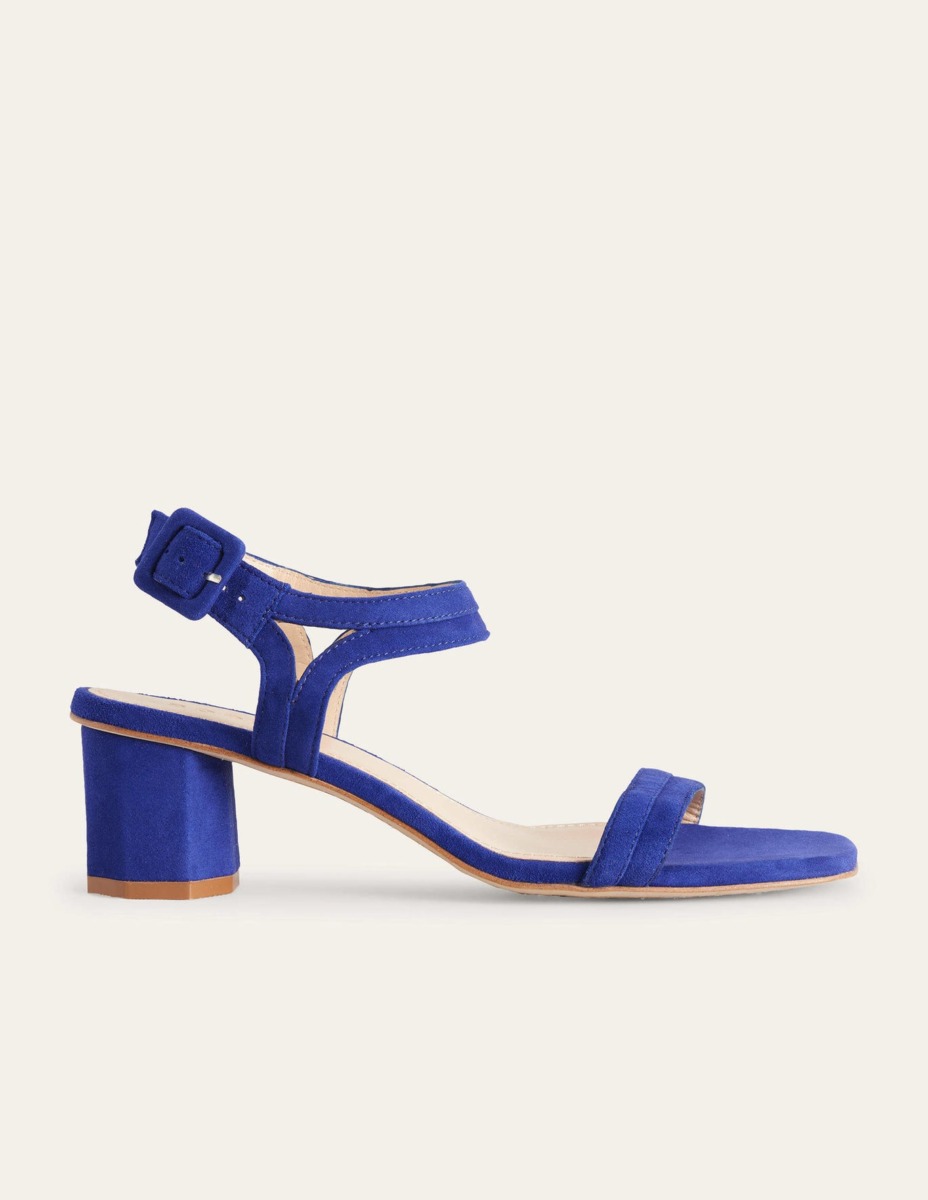 Lady Heeled Sandals in Blue by Boden GOOFASH