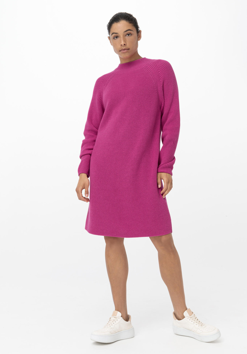 Lady Knitted Dress in Pink at Hessnatur GOOFASH