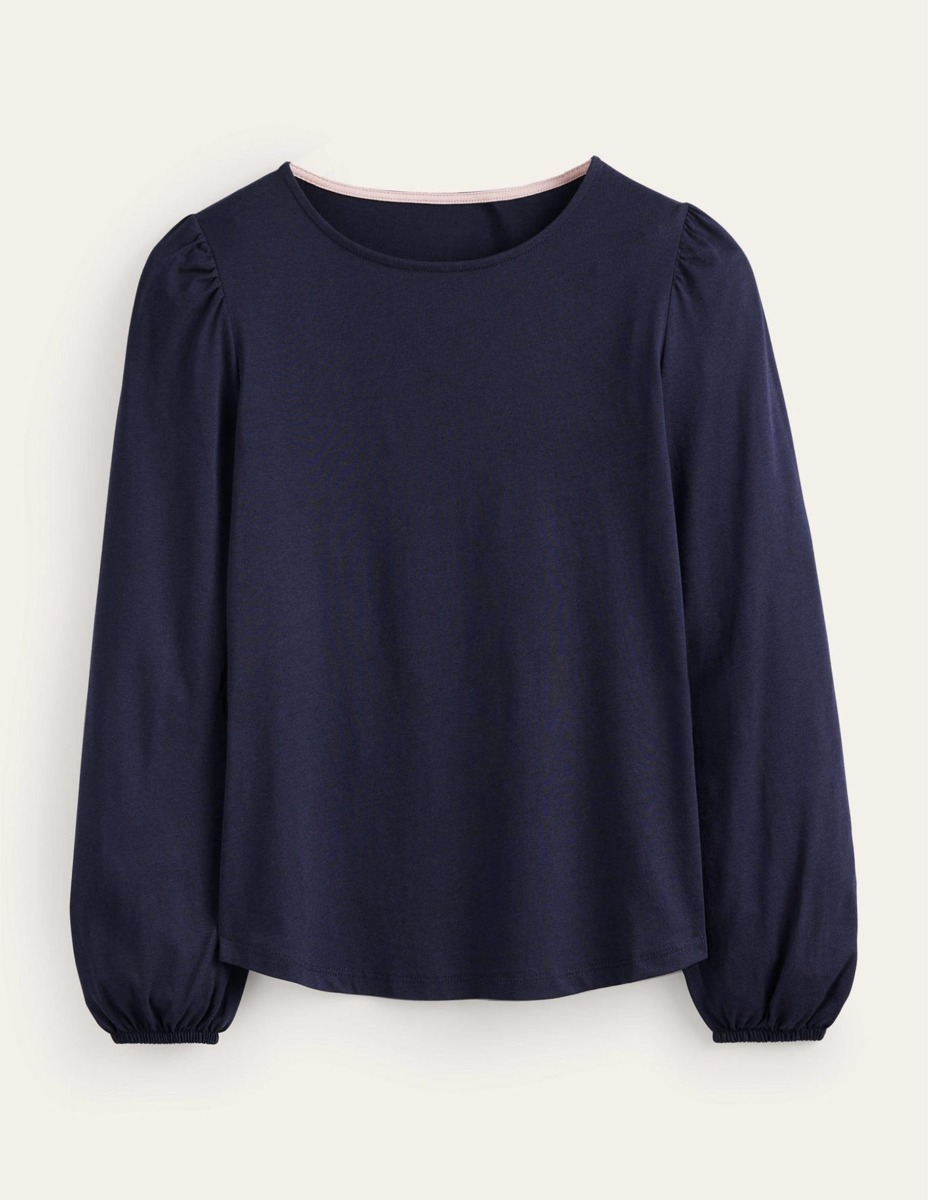 Lady Long Sleeve Top Blue - Boden GOOFASH