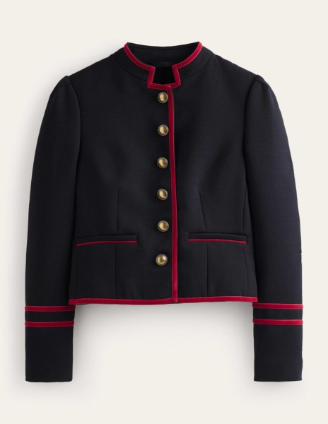 Lady Military Jacket in Red from Boden GOOFASH