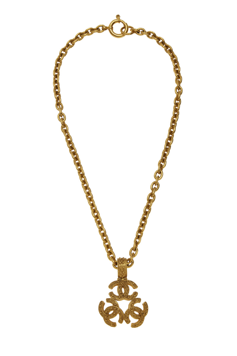 Lady Necklace Gold Chanel WGACA GOOFASH