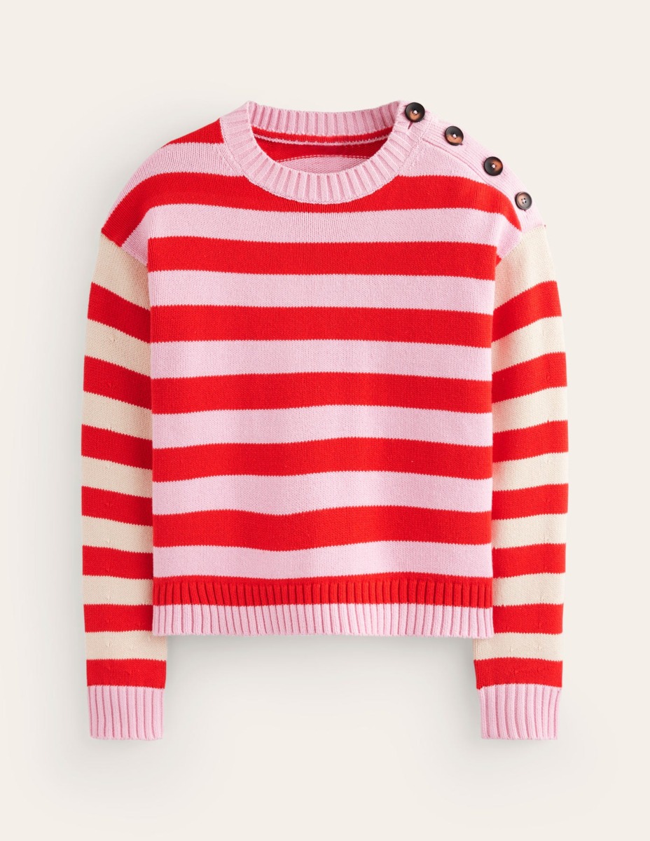 Lady Pink Jumper by Boden GOOFASH