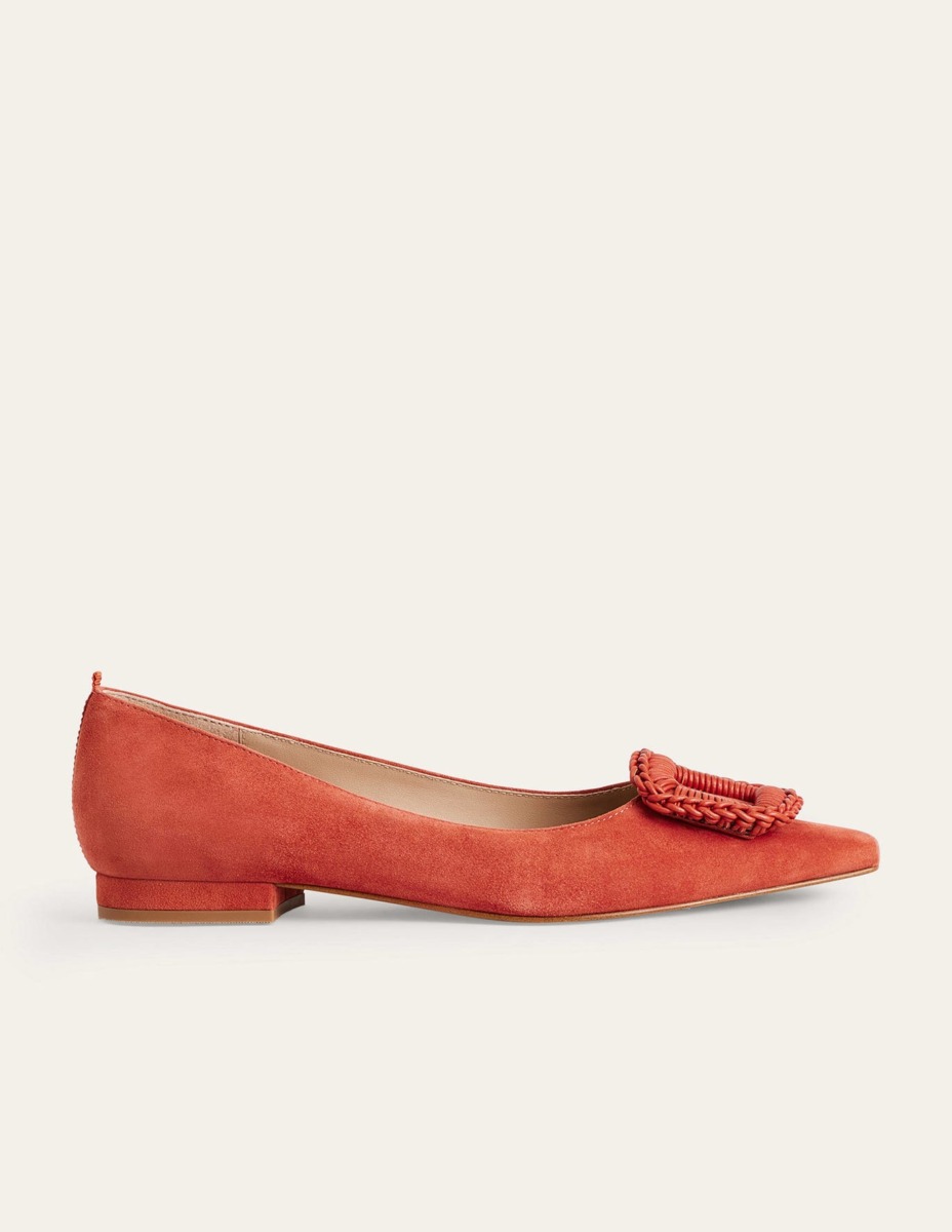 Lady Red Flat Ballerinas at Boden GOOFASH
