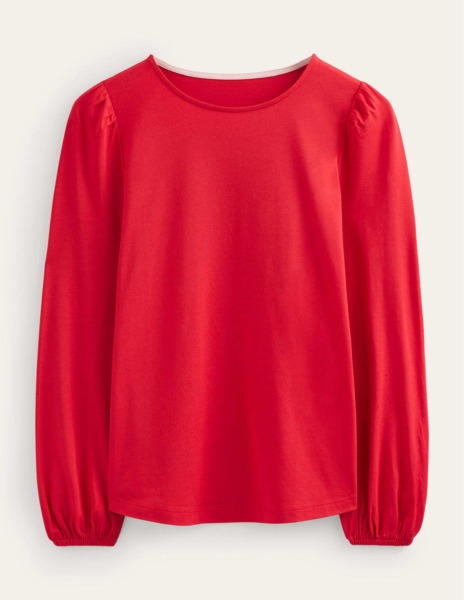Lady Red Long Sleeve Top - Boden GOOFASH