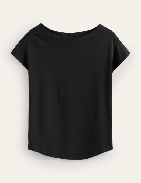 Lady T-Shirt Black by Boden GOOFASH