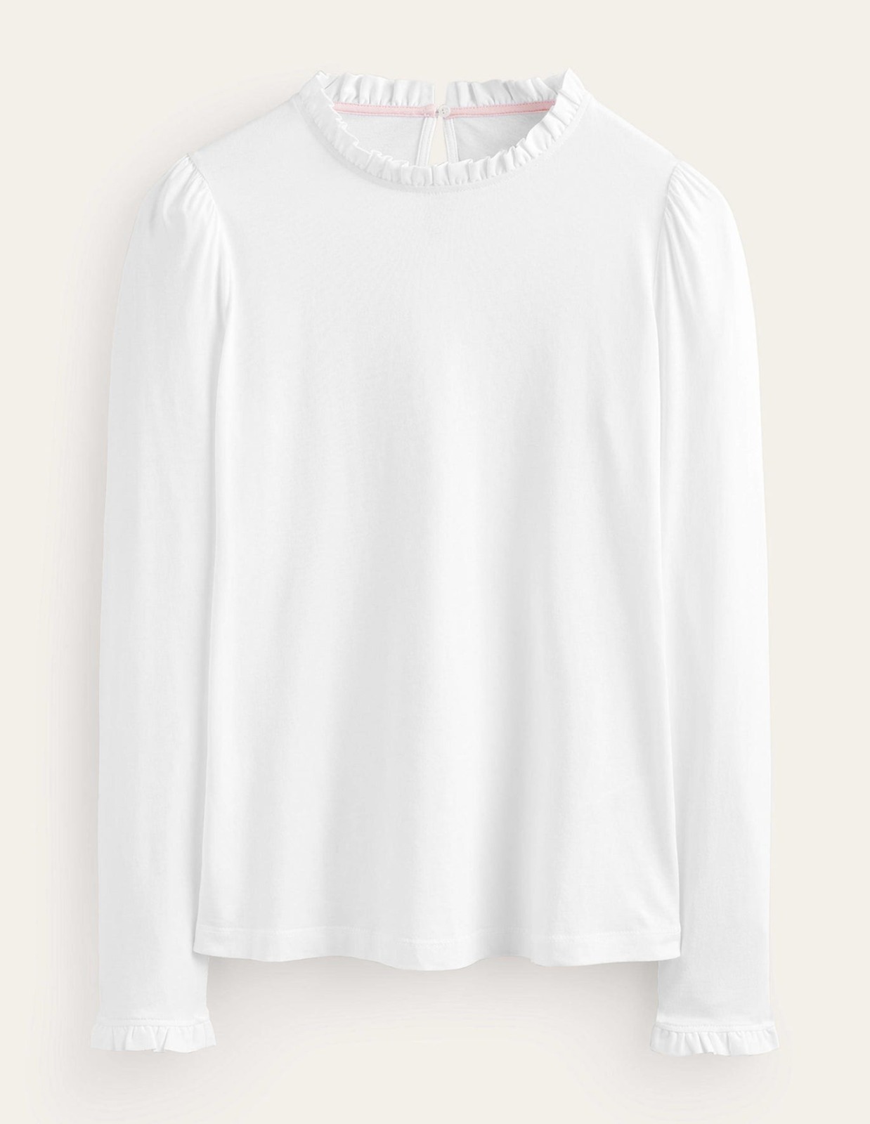 Lady Top White at Boden GOOFASH