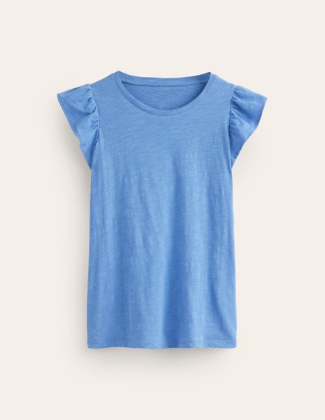 Lady Top in Blue Boden GOOFASH