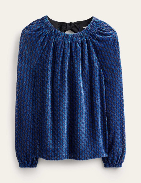 Lady Top in Blue at Boden GOOFASH