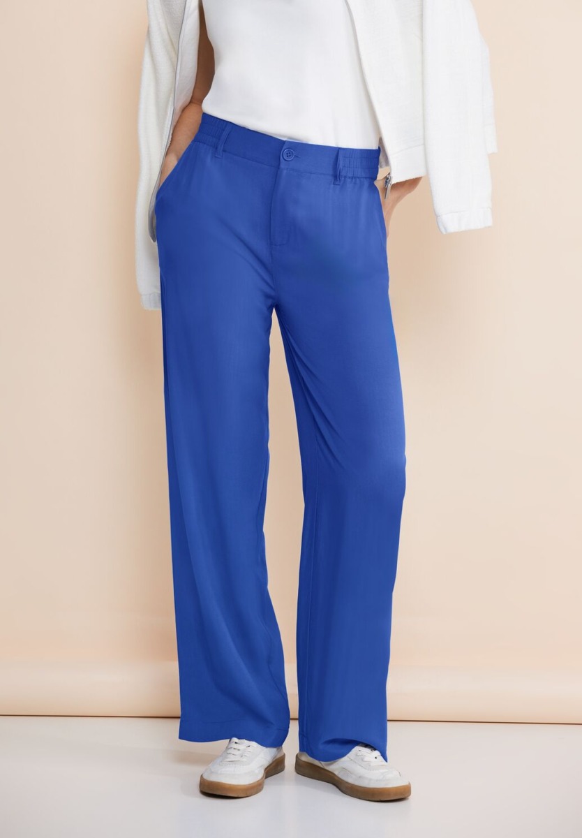 Lady Trousers Blue - Street One GOOFASH
