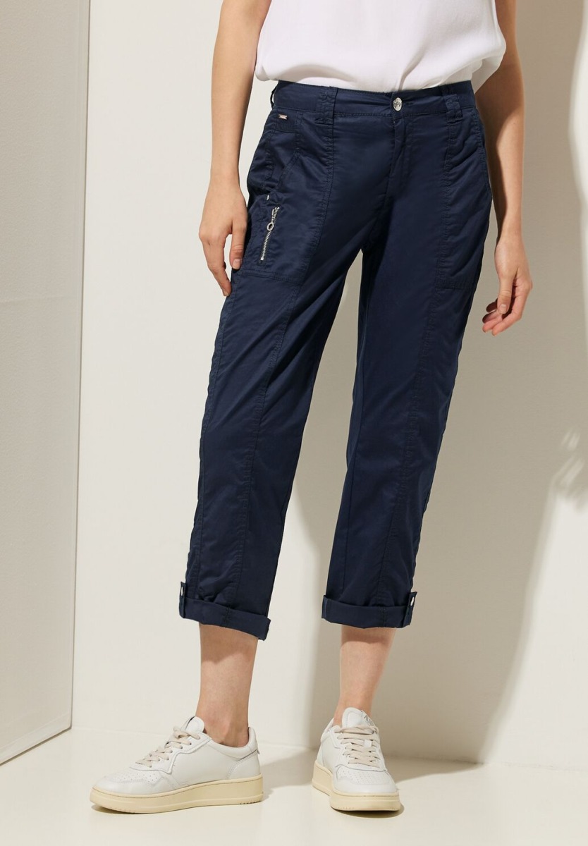 Lady Trousers Blue Street One GOOFASH