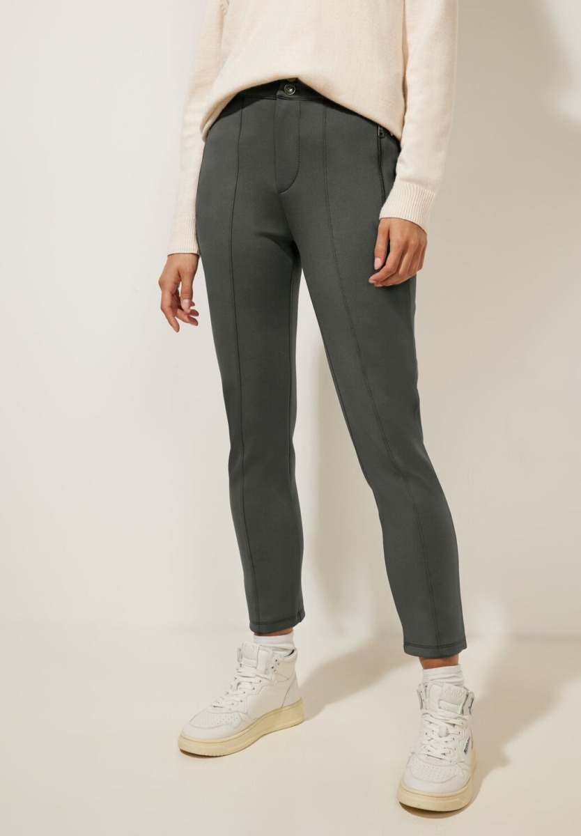 Lady Trousers Green from Street One GOOFASH