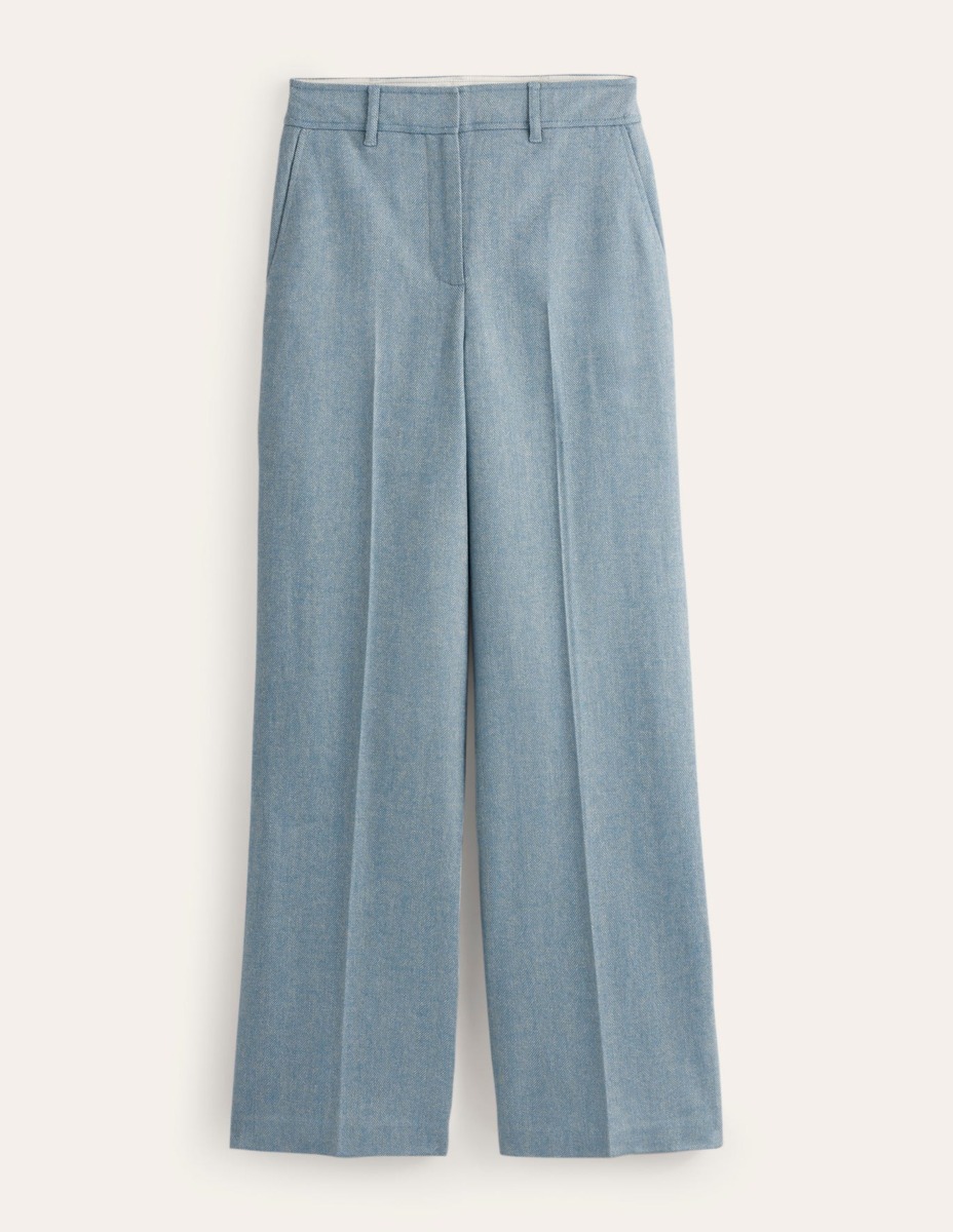 Lady Trousers in Blue Boden GOOFASH