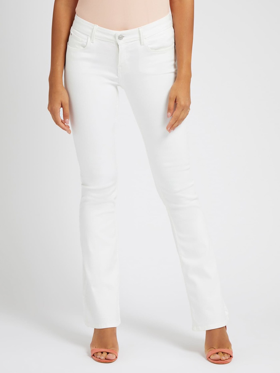 Lady White Flared Jeans from Guess GOOFASH