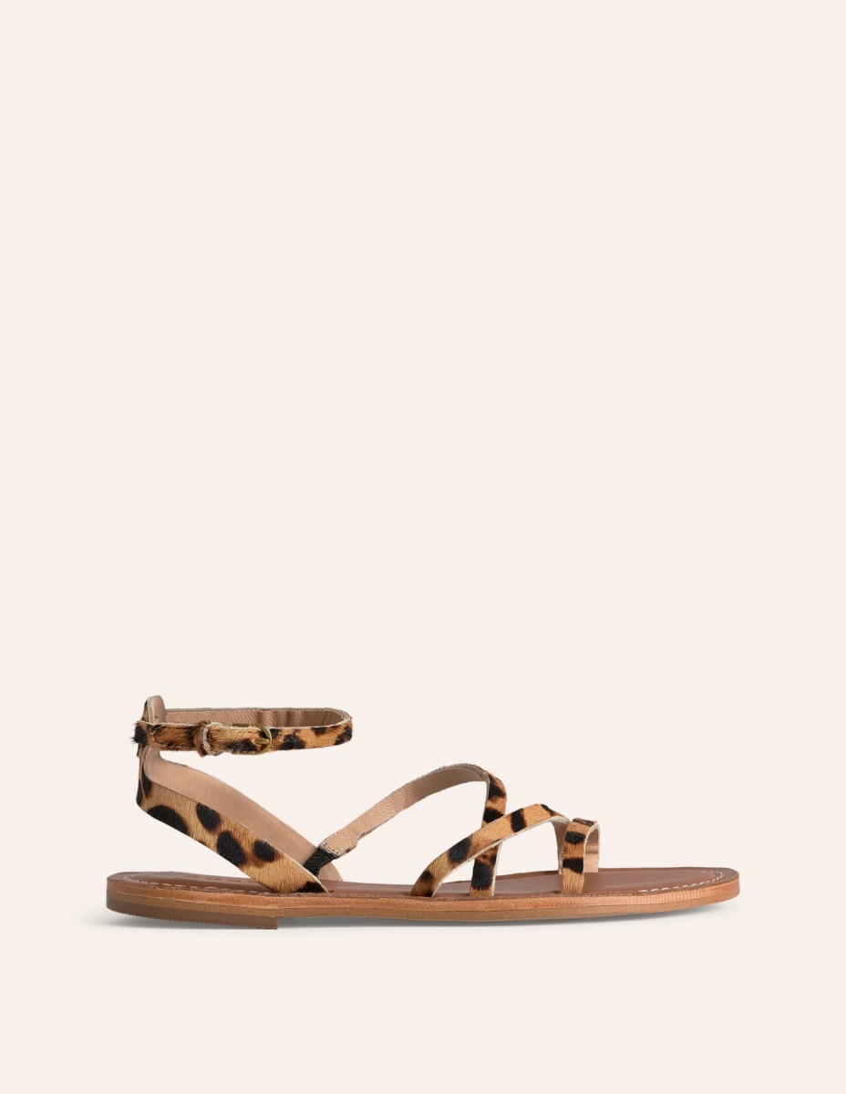 Leopard Lady Flat Sandals - Boden GOOFASH
