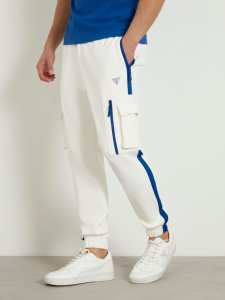 Man Joggers in White at Guess GOOFASH