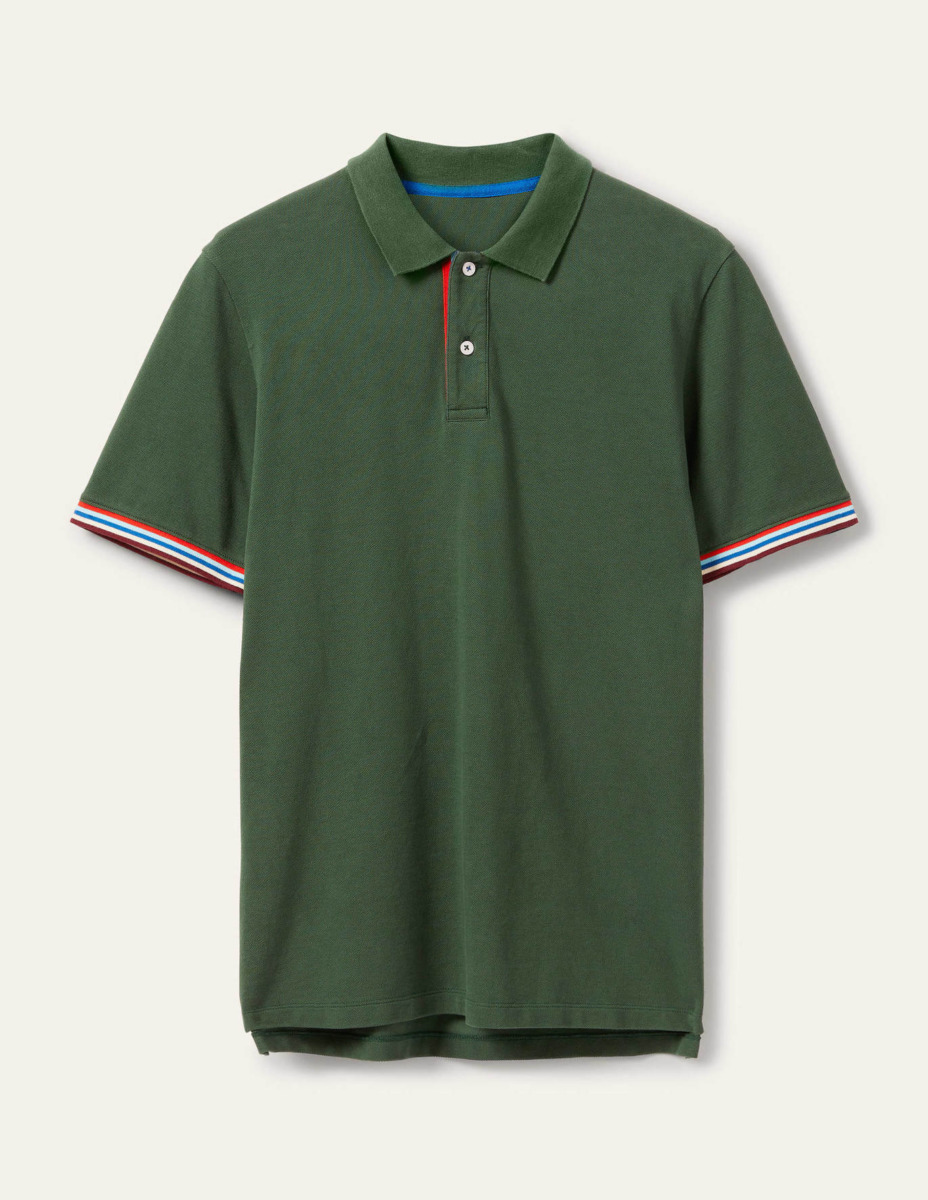 Man Poloshirt Green - Boden GOOFASH