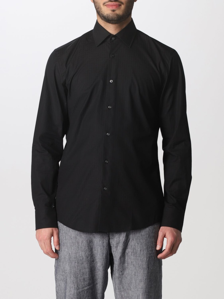 Man Shirt in Black from Giglio GOOFASH