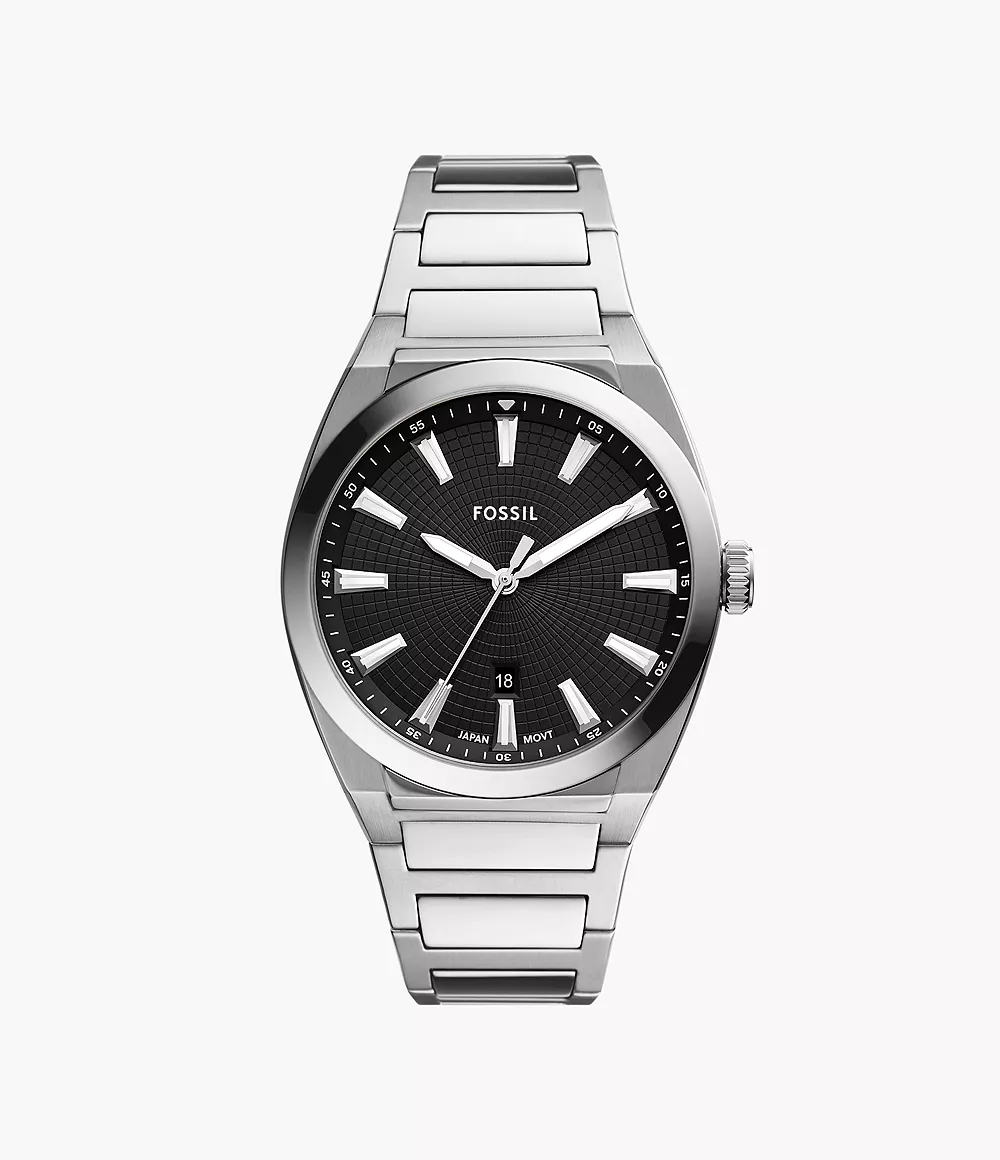 Man Silver Watch from Fossil GOOFASH