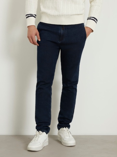 Man Slim Jeans in Blue by Guess GOOFASH