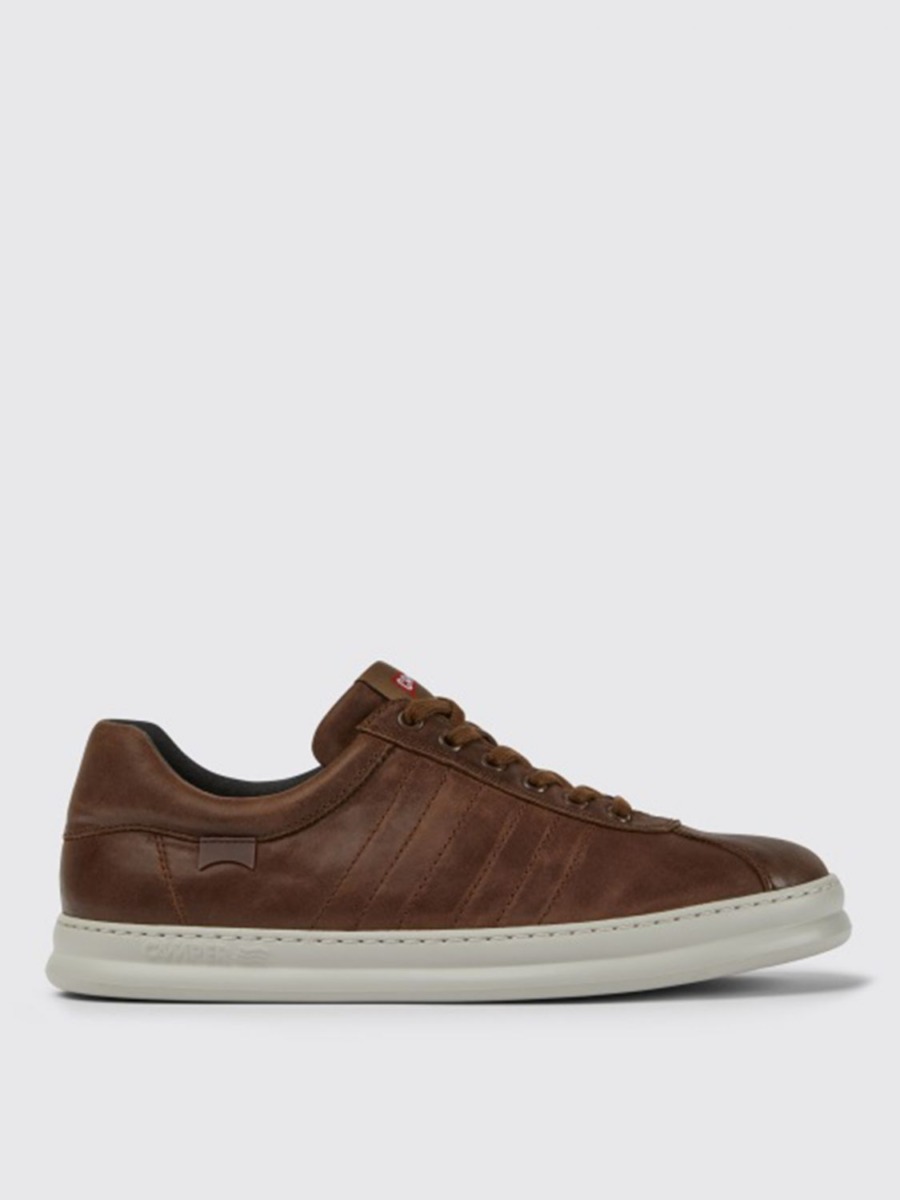 Man Sneakers Brown Giglio Camper GOOFASH