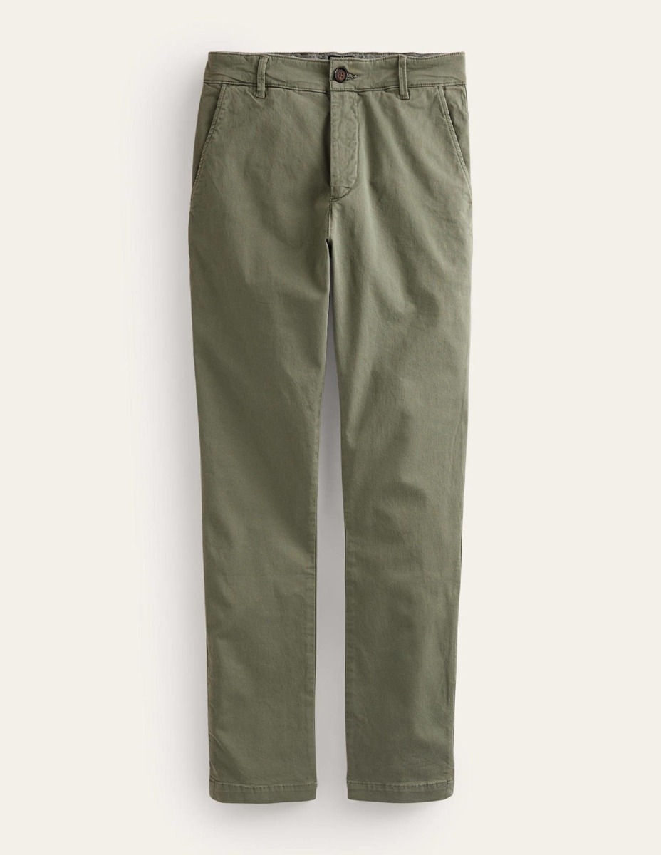 Man Trousers Green by Boden GOOFASH