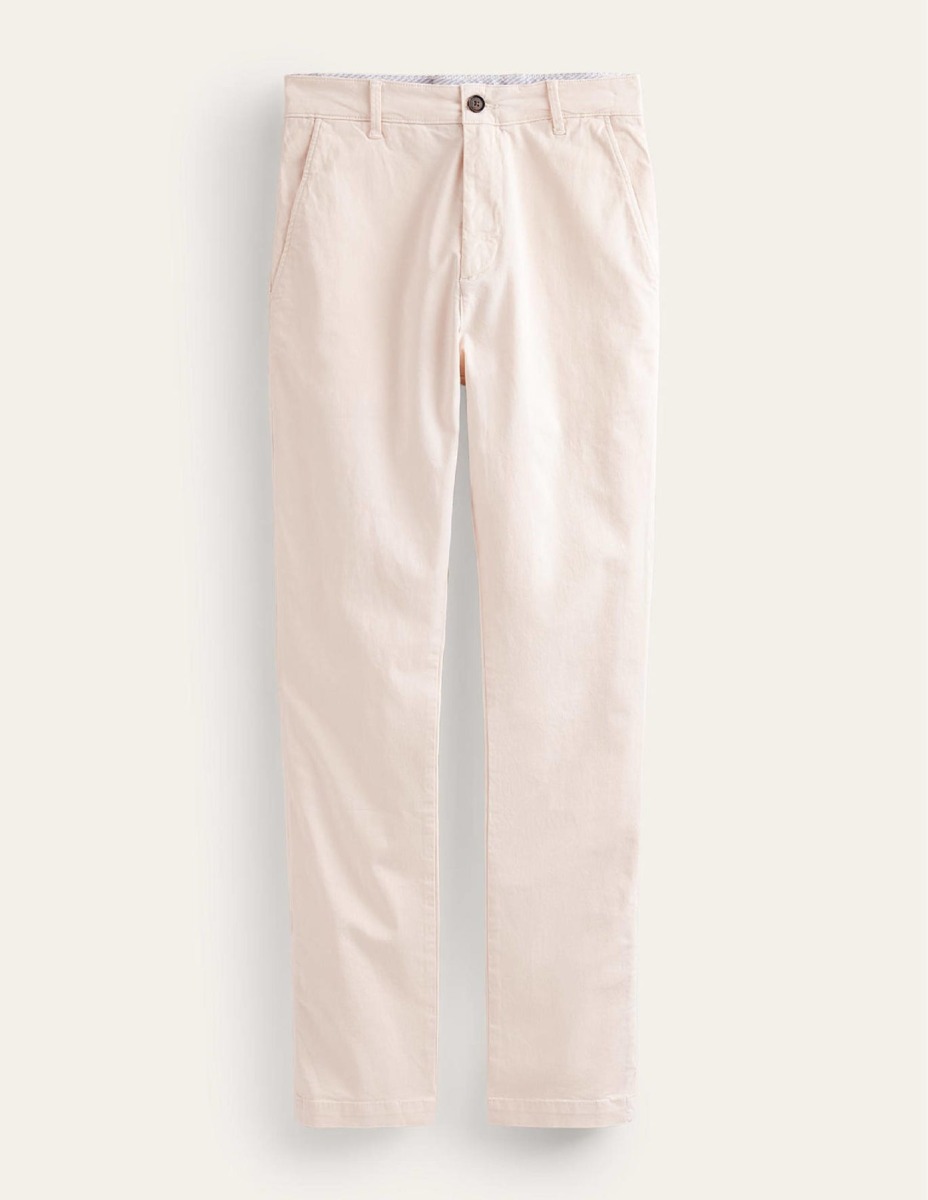 Man Trousers Ivory from Boden GOOFASH