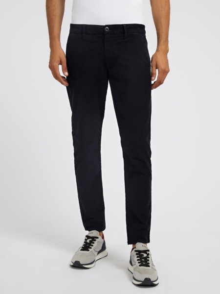 Man Trousers in Blue at Guess GOOFASH