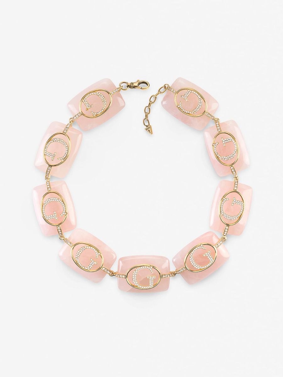 Marciano Guess - Lady Pink Necklace by Guess GOOFASH