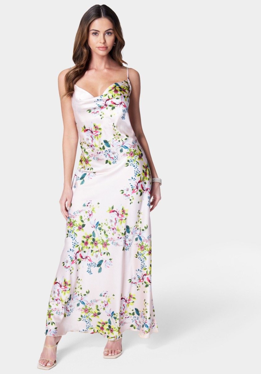 Maxi Dress Florals for Woman by Bebe GOOFASH