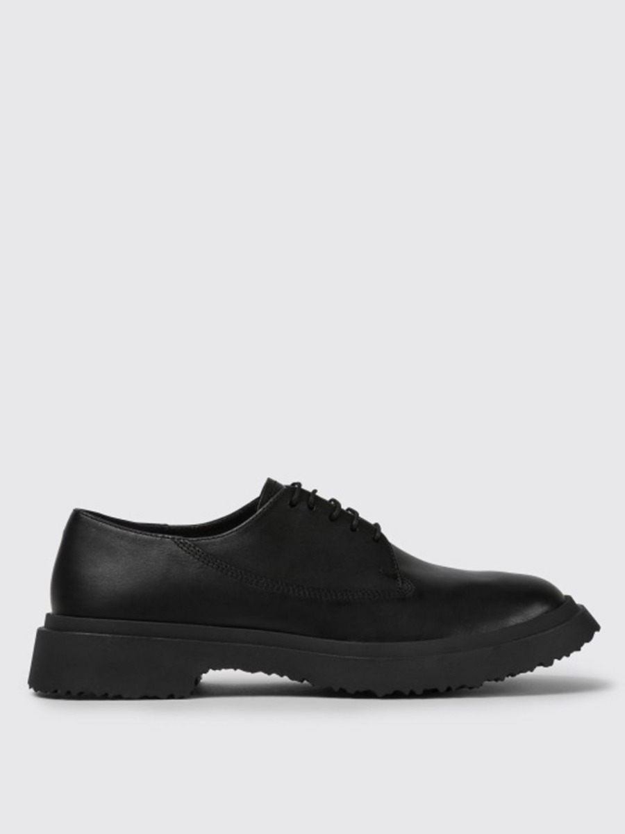 Men Black Lace Up Shoes Giglio Camper GOOFASH