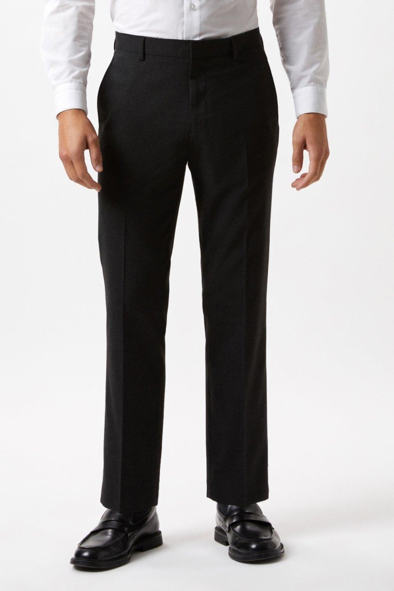 Men Suit Trousers Grey - Burton GOOFASH
