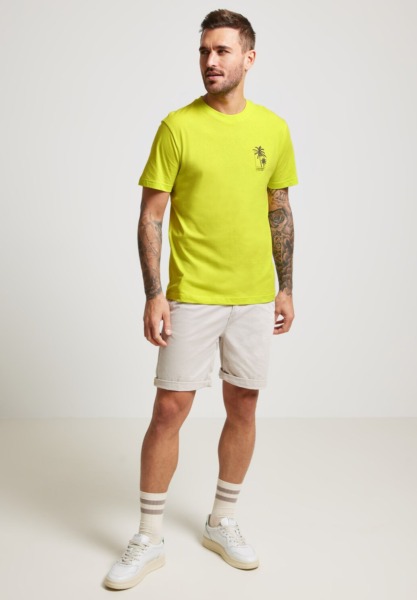 Men T-Shirt in Yellow by Street One GOOFASH