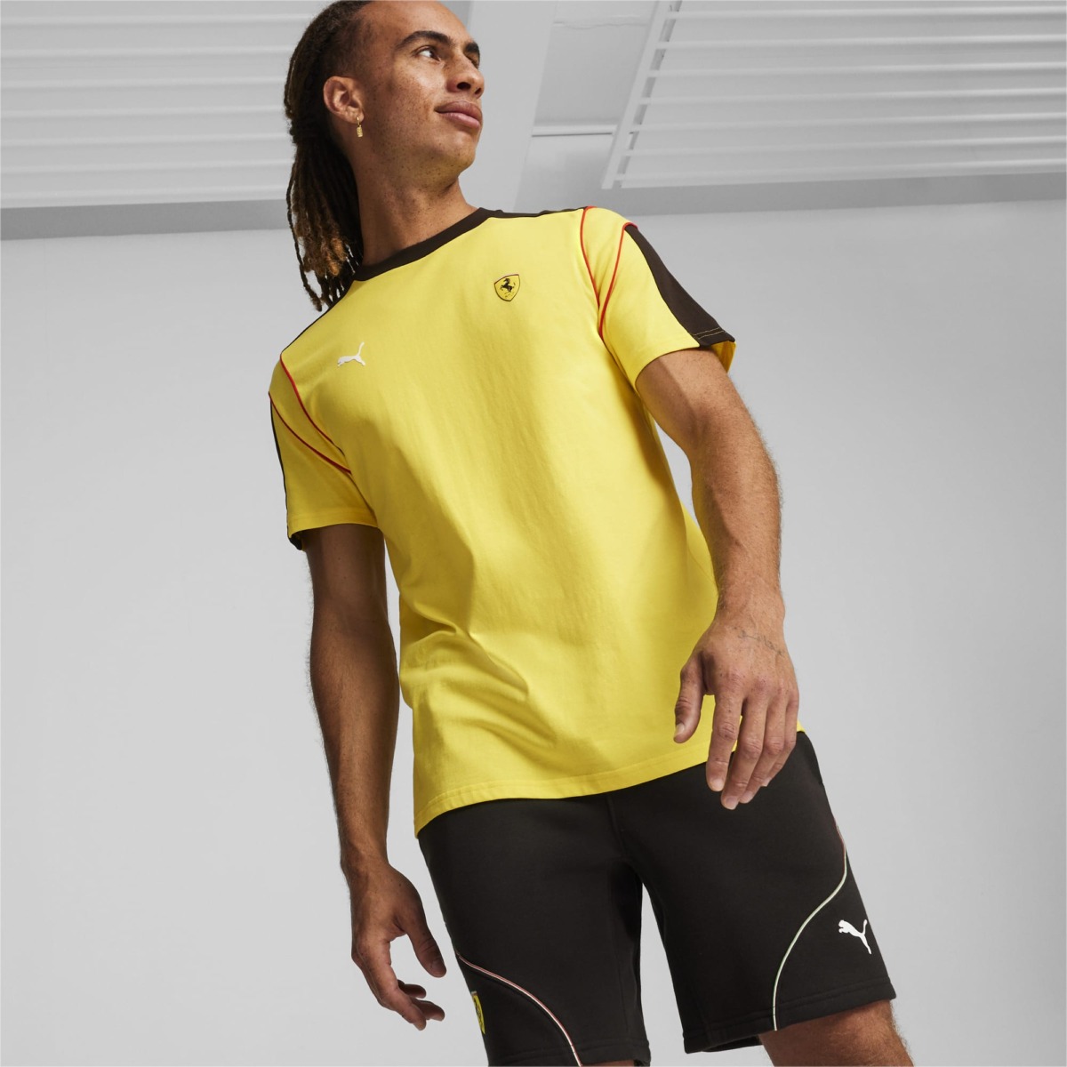 Men Yellow - T-Shirt - Puma GOOFASH