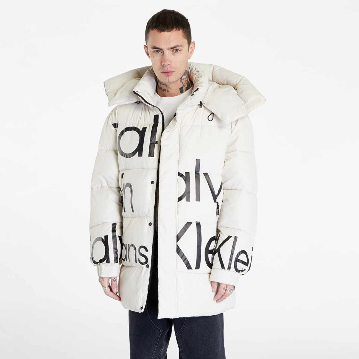 Men's Beige Jacket Footshop Calvin Klein GOOFASH