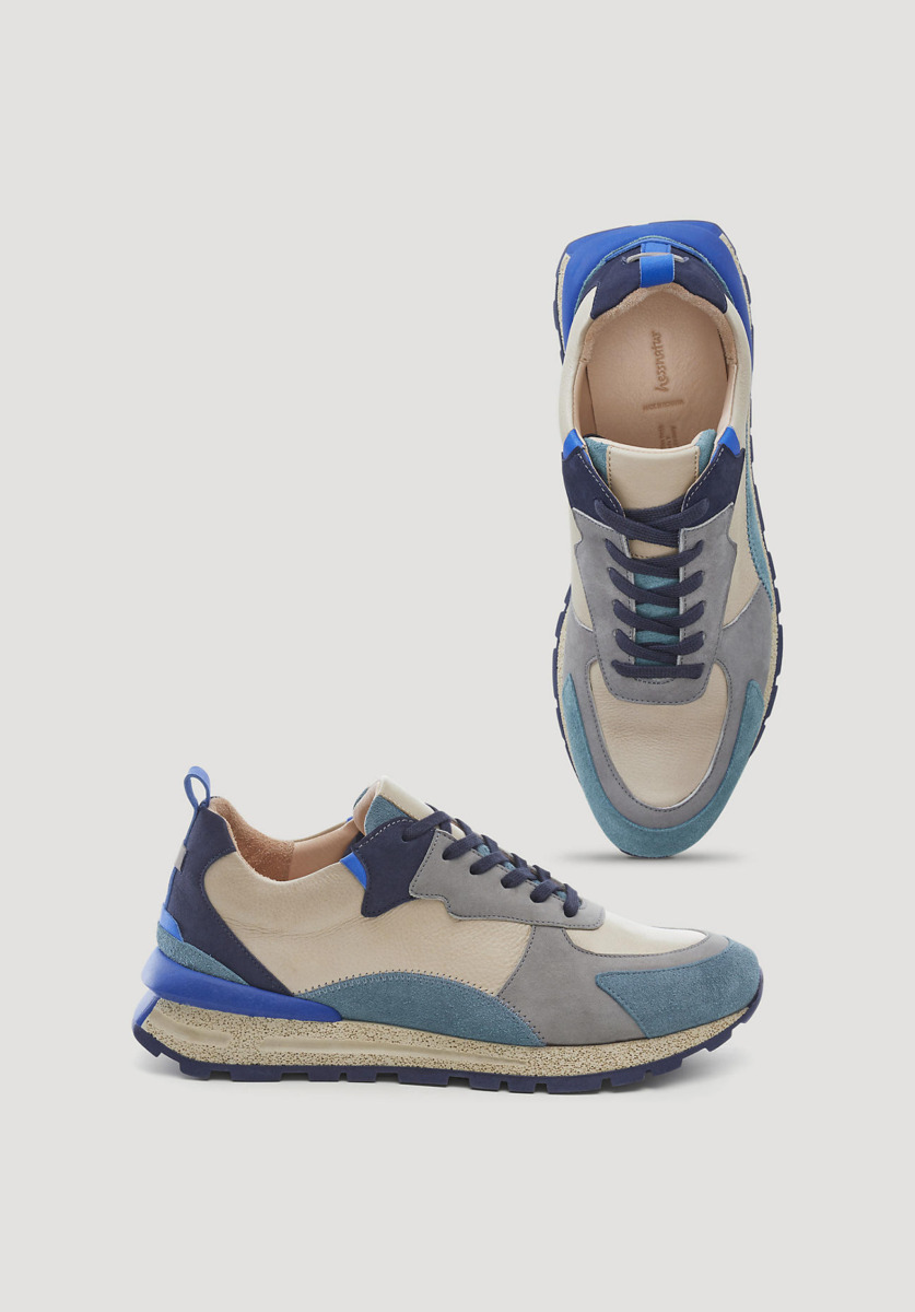 Men's Blue Sneakers - Hessnatur GOOFASH