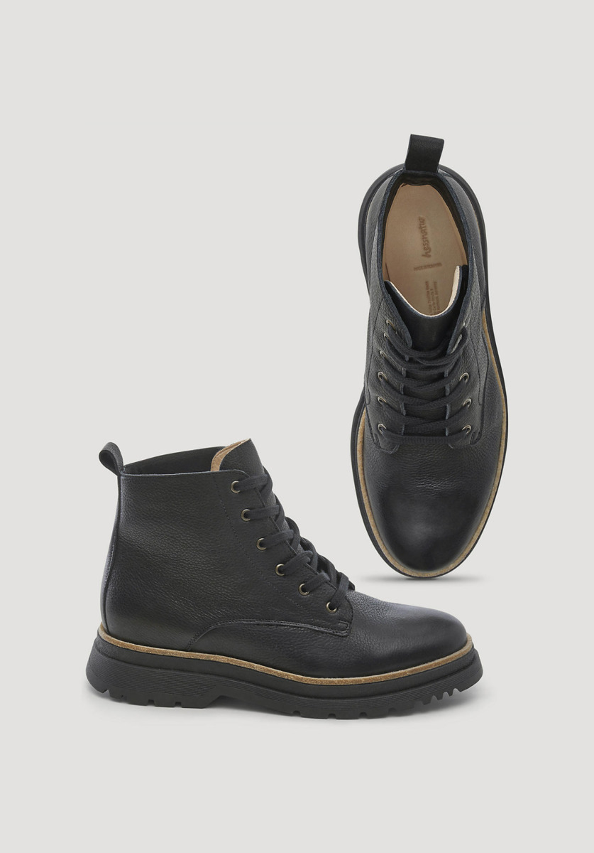 Men's Boots Black Hessnatur GOOFASH