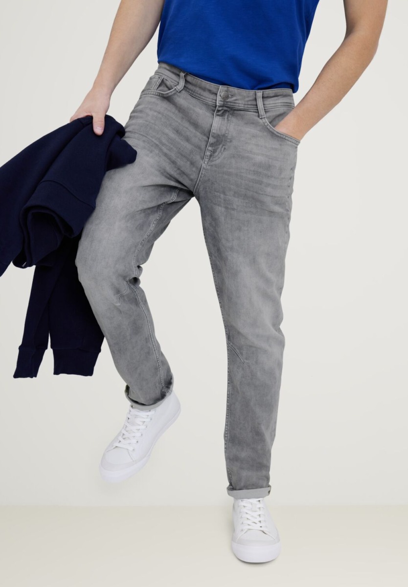 Mens Grey Jeans at Street One GOOFASH
